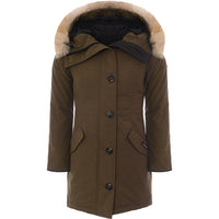 Womens Canada Goose Rossclair Parka in Green