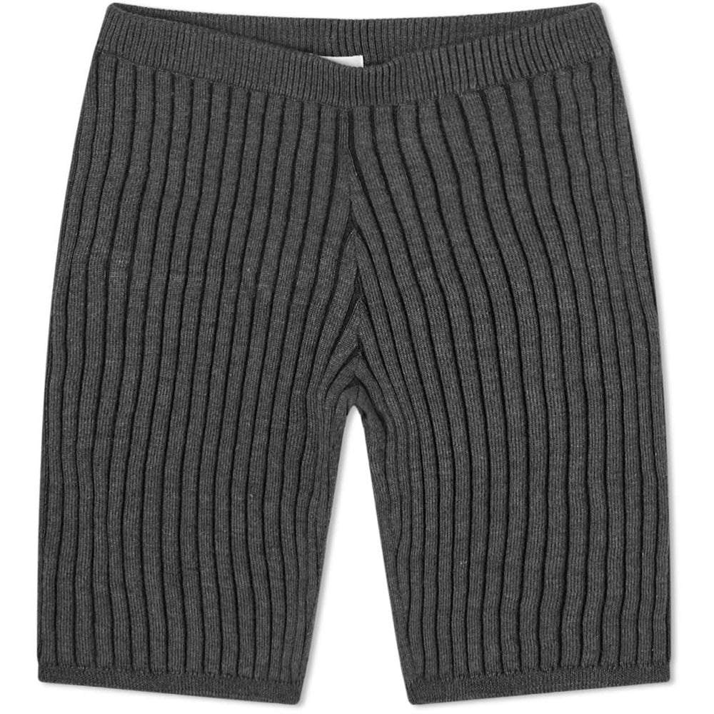 Womens John Elliott Reveal Silk Cashmere Rib Biker Shorts
