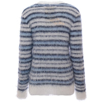 Womens Marni Stripe Mohair Knit in White