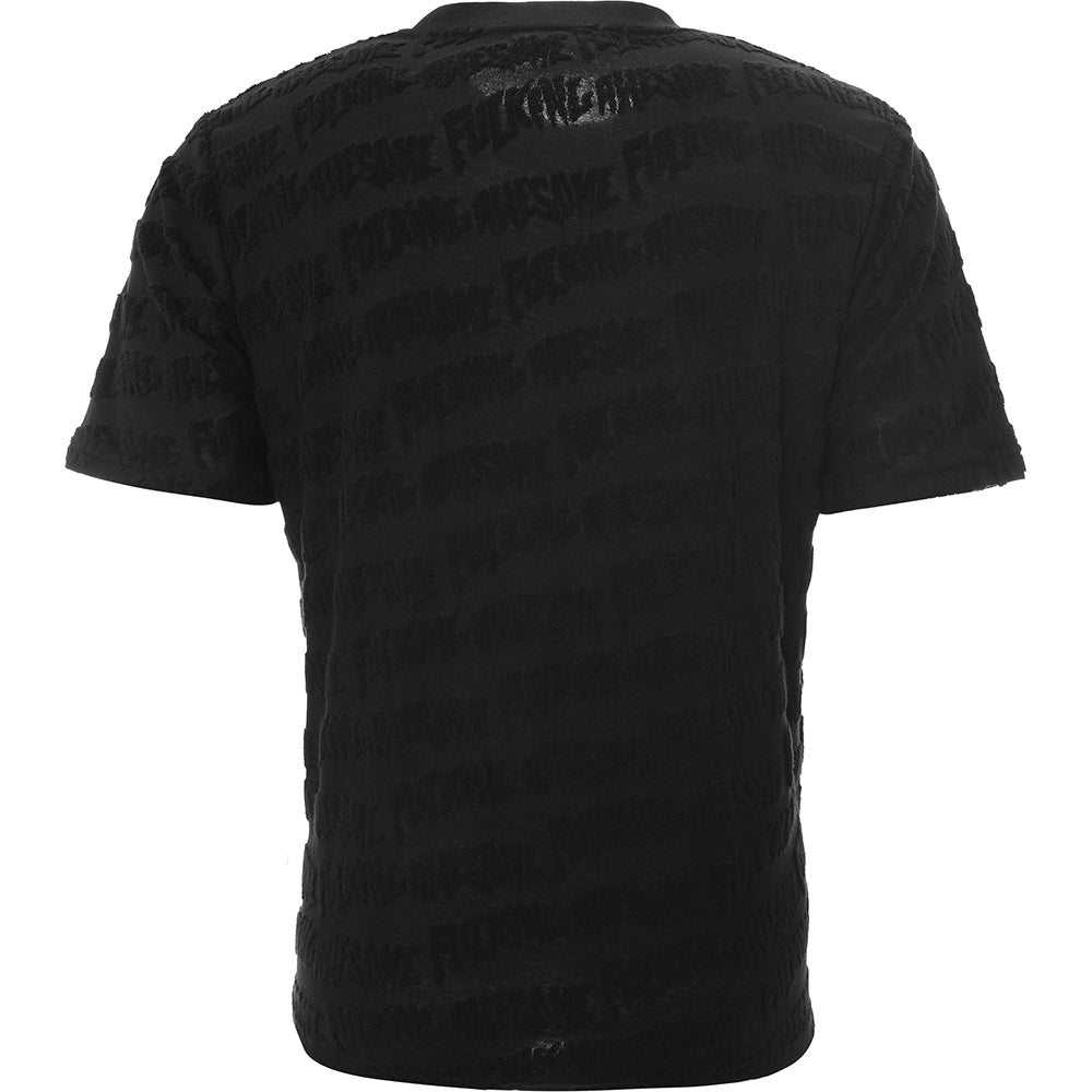 Mens FKN Awesome Terry T-Shirt in Black