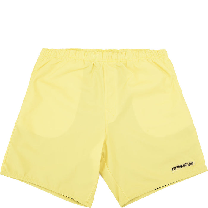 Mens FKN Awesome Hiking Shorts in Yellow