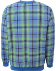 Mens FKN Awesome Flannel Print Wind Shirt in Blue