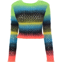 Womens AGR Lace Mohair Top in Multicoloured