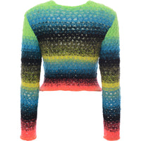 Womens AGR Lace Mohair Top in Multicoloured