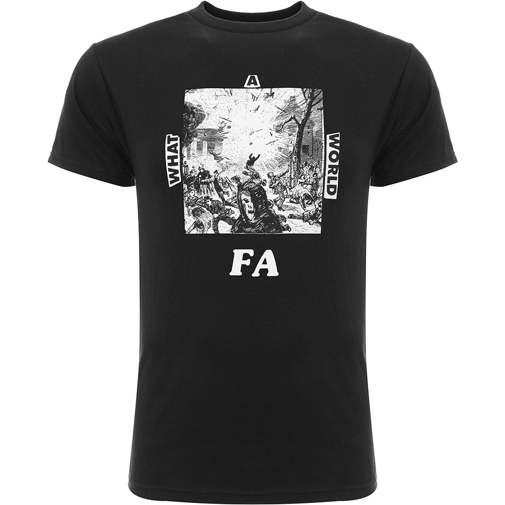 Mens FKN Awesome What A World T-Shirt in Black