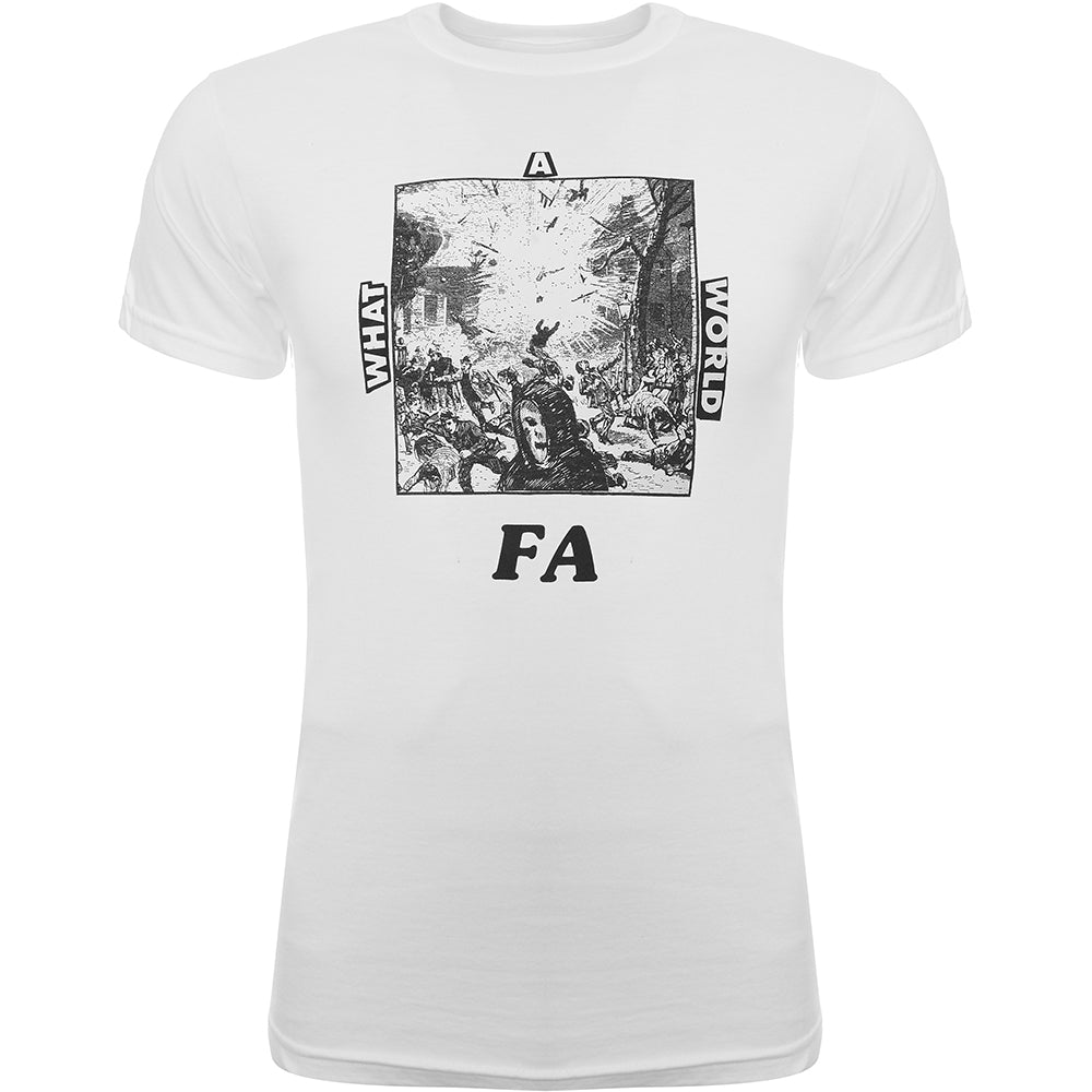 Mens FKN Awesome What A World T-Shirt in White