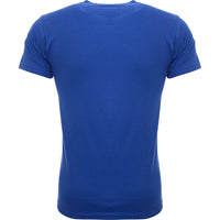 Mens FKN Awesome Dill Cut Up Logo T-Shirt in Cobalt