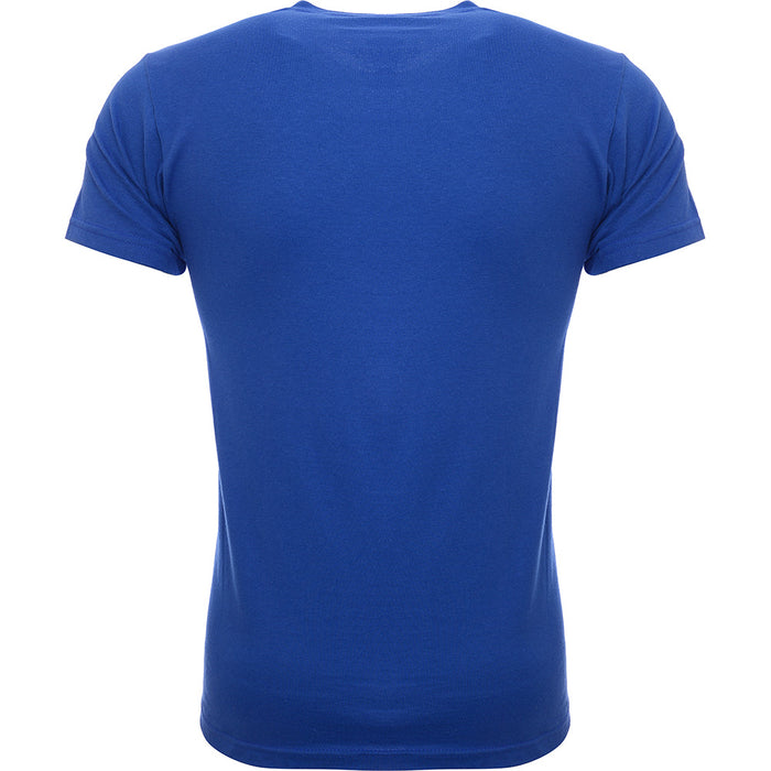 Mens FKN Awesome Dill Cut Up Logo T-Shirt in Cobalt