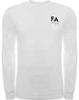 Mens FKN Awesome Long Sleeve FA 3D T-Shirt in White