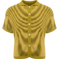 Mens FKN Awesome Acid Hairy Club Shirt in Moss