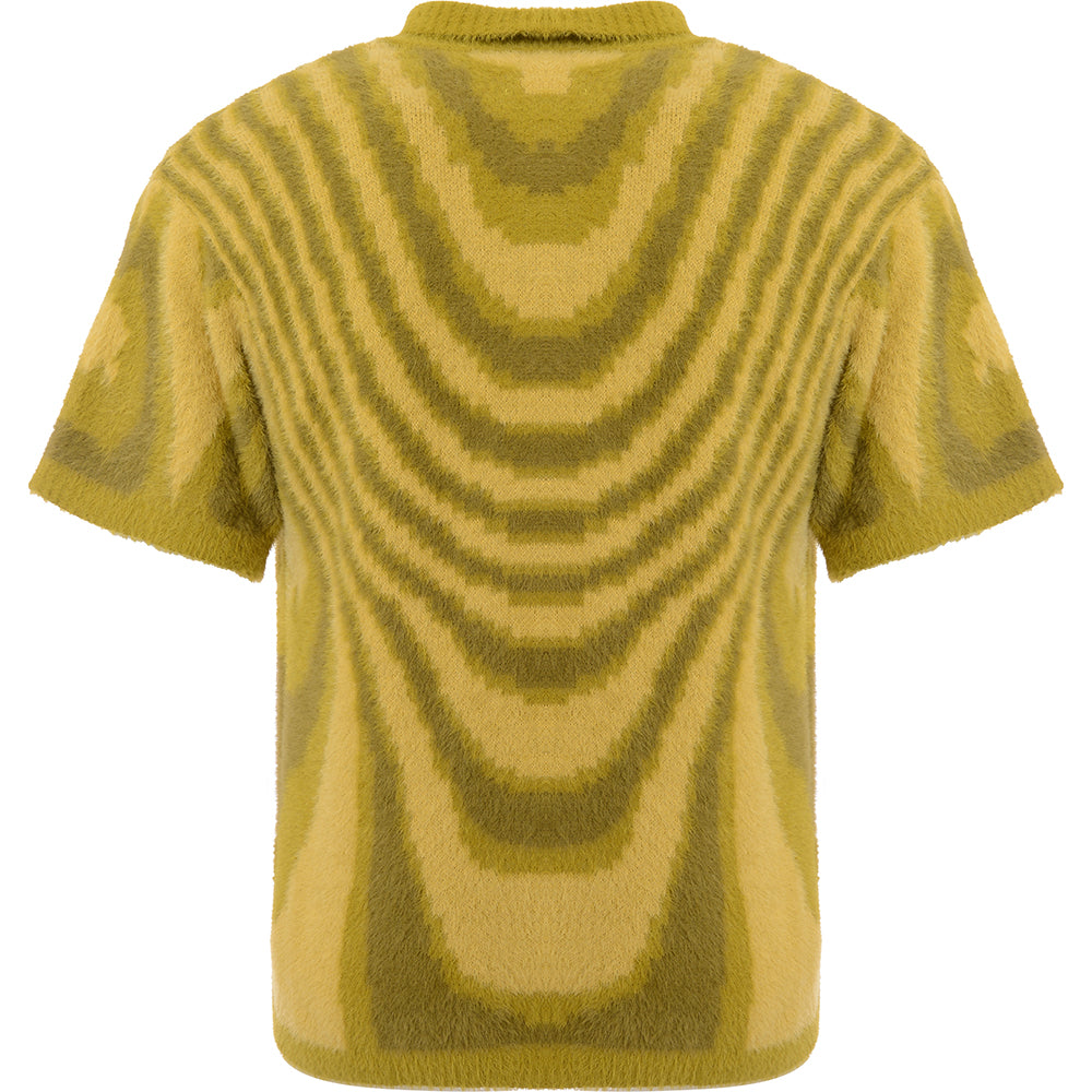 Mens FKN Awesome Acid Hairy Club Shirt in Moss