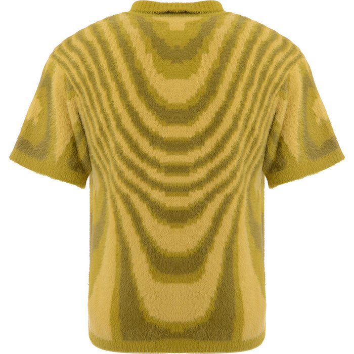 Mens FKN Awesome Acid Hairy Club Shirt in Moss