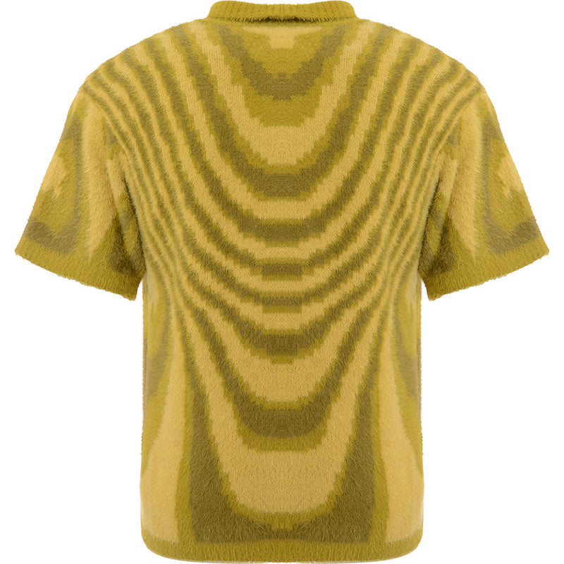 Mens FKN Awesome Acid Hairy Club Shirt in Moss