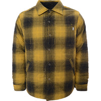 Mens FKN Awesome Reversible Flannel Jacket in Yellow & Black