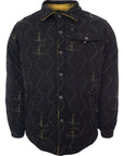 Mens FKN Awesome Reversible Flannel Jacket in Yellow & Black