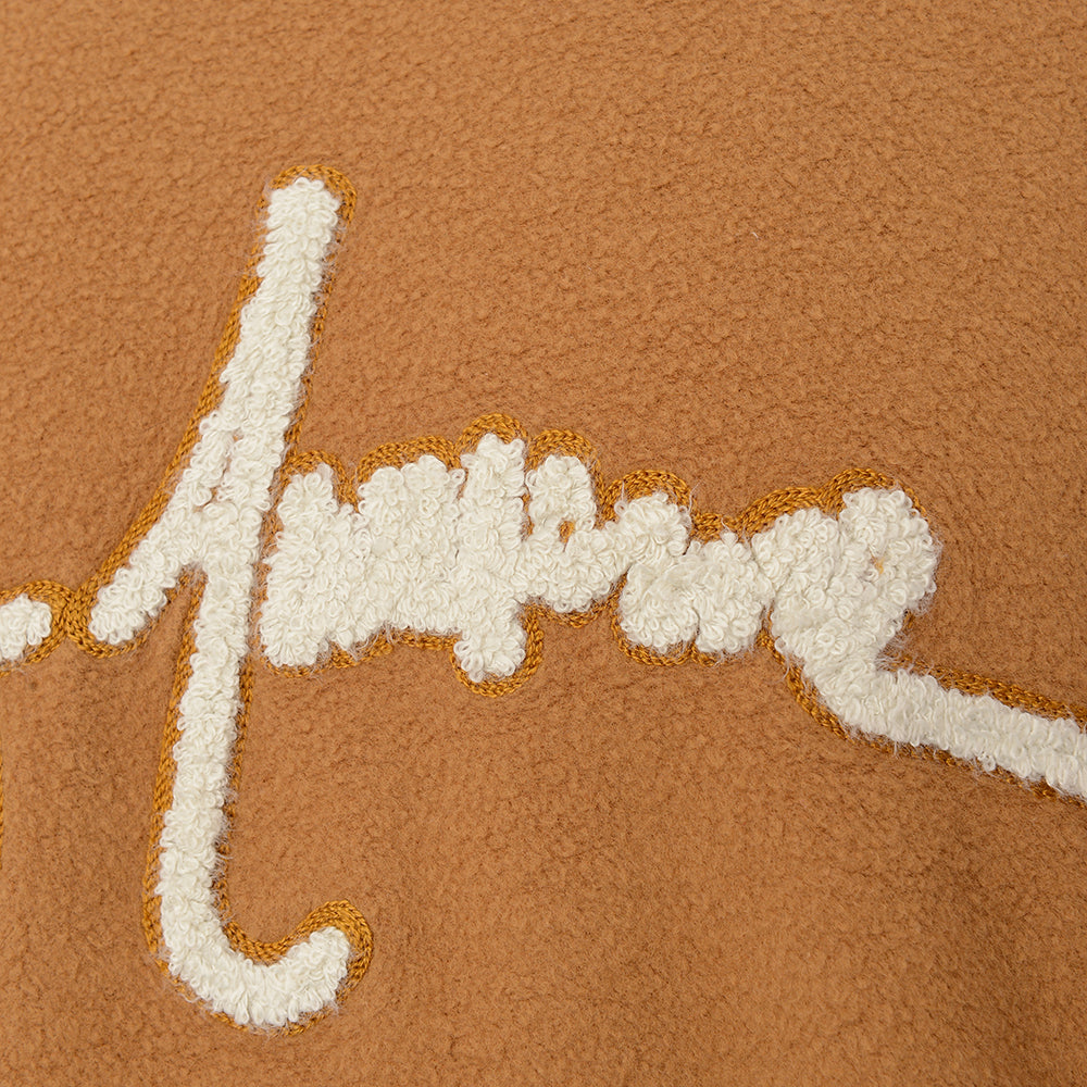 Mens FKN Awesome Pilled Cursive Crew Sweat in Tan