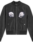 Unisex AMIRI Wes Lang Dual Skull Bomber Jacket in Black