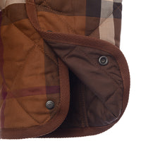 Mens Burberry York Quilted Jacket in Brown