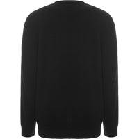 Mens Burberry Fennel Logo Crew Knit in Black