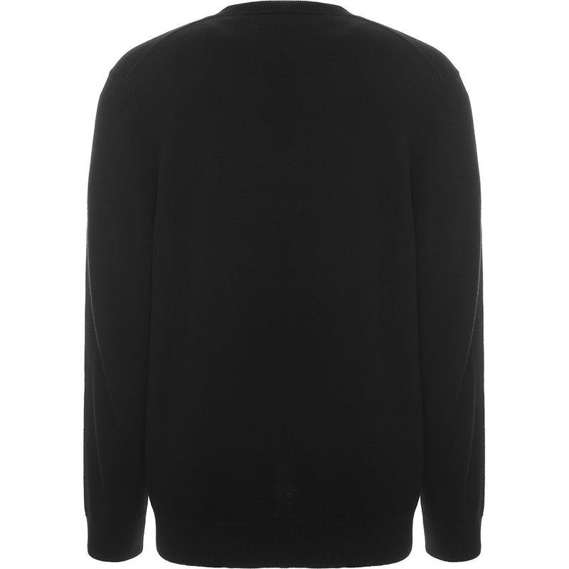 Mens Burberry Fennel Logo Crew Knit in Black