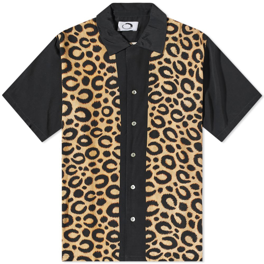 Mens Endless Joy Leopard Print Border Vacation Shirt