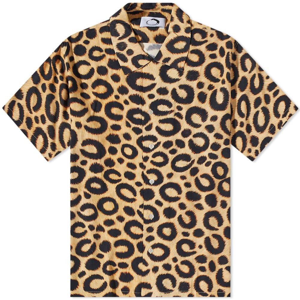 Mens Endless Joy Leopard Print Vacation Shirt