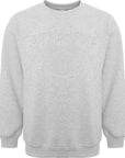 Mens FKN Awesome Stamp Embossed Crew Sweat in Grey