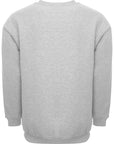 Mens FKN Awesome Stamp Embossed Crew Sweat in Grey