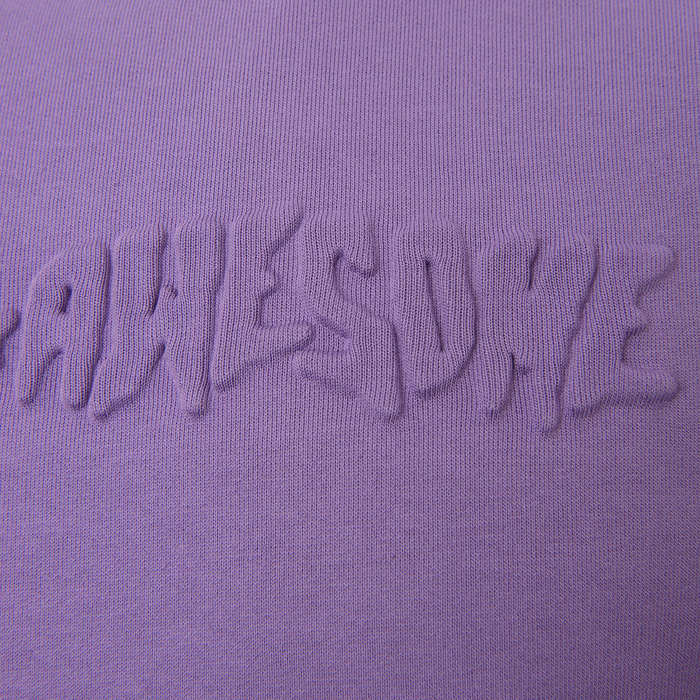 Mens FKN Awesome Stamp Embossed Crew Sweat in Purple