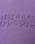 Mens FKN Awesome Stamp Embossed Crew Sweat in Purple