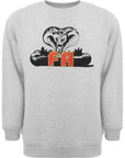 Mens FKN Awesome Snake Crew Sweat in Grey