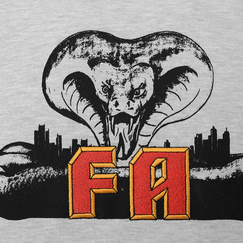 Mens FKN Awesome Snake Crew Sweat in Grey