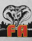 Mens FKN Awesome Snake Crew Sweat in Grey