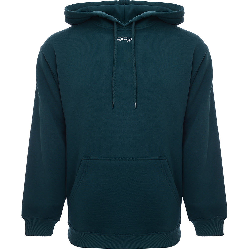 Mens FKN Awesome Outline Drip Hoodie in Teal