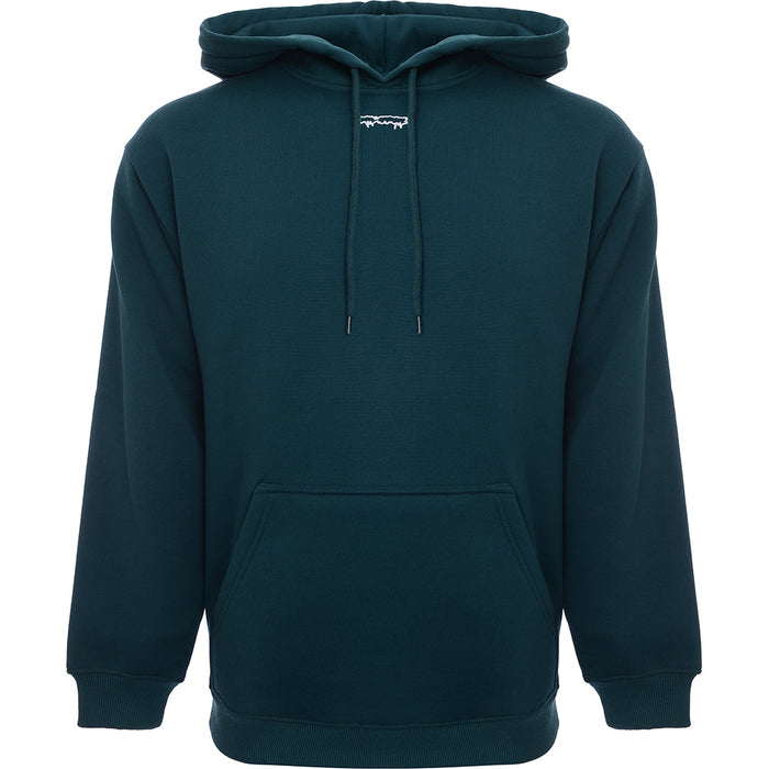 Mens FKN Awesome Outline Drip Hoodie in Teal