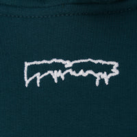 Mens FKN Awesome Outline Drip Hoodie in Teal