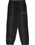 Mens FKN Awesome Croc Velour Track Pant in Black