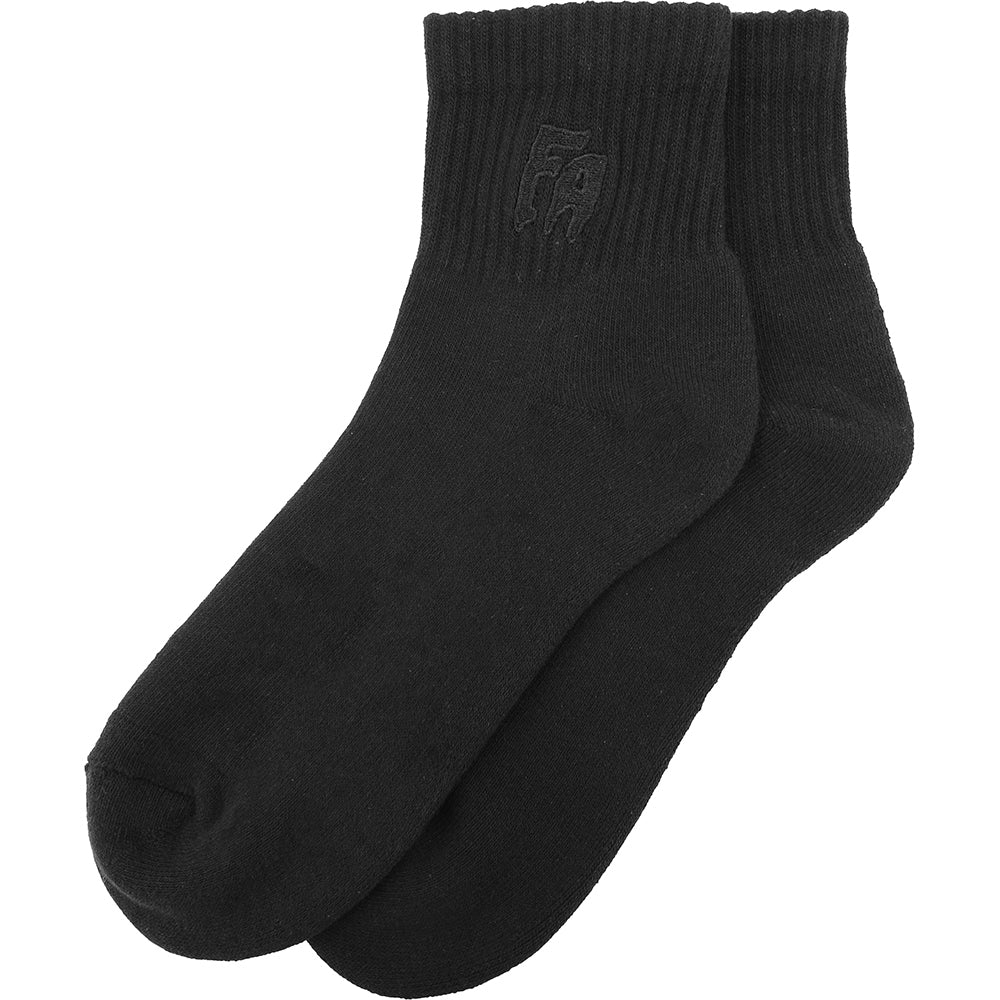 Mens FKN Awesome Suduction Quarter Sock in Black