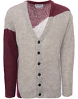 NOMA t.d. Men's Grey Hand Knitted Mohair Cardigan