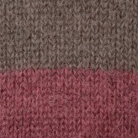 Mens Raf Simons Striped Mohair Crew Knit in Brown