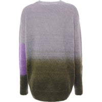 Womens Off-White Mohair Helvetica Logo Knitted Jumper in Green