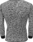 Mens FKN Awesome Long Sleeve Sticker Stamp Thermal T-Shirt in Print