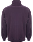 Mens FKN Awesome FA Quarter Zip Sweat in Purple