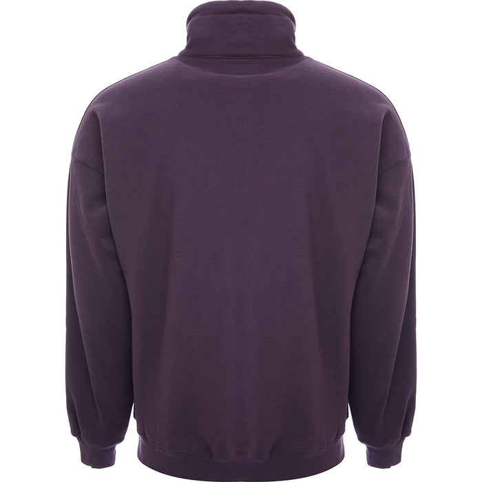 Mens FKN Awesome FA Quarter Zip Sweat in Purple