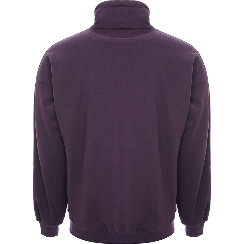 Mens FKN Awesome FA Quarter Zip Sweat in Purple