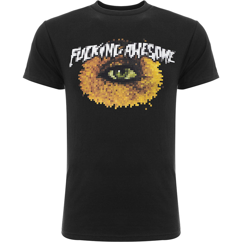 Mens FKN Awesome Pixel Eye T-Shirt in Black