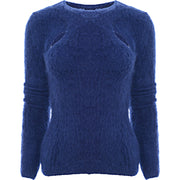 Isabel Marant Women's Blue Alford Mohair Cut Out Knit