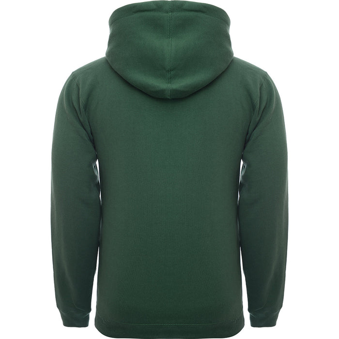 Mens FKN Awesome Flame Skull Hoodie in Green