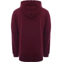 Mens FKN Awesome Flame Skull Hoodie in Maroon