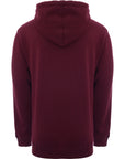 Mens FKN Awesome Flame Skull Hoodie in Maroon